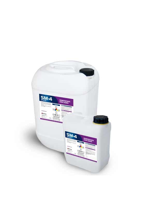 SM-4 des. acido liquido c/espuma