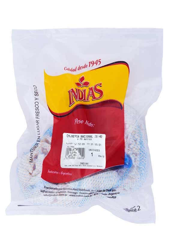 Chinescas nacional x 70 mts cal 38/40