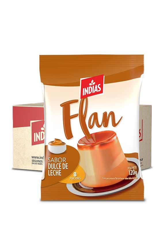Flan dulce de leche 12 x 120g.