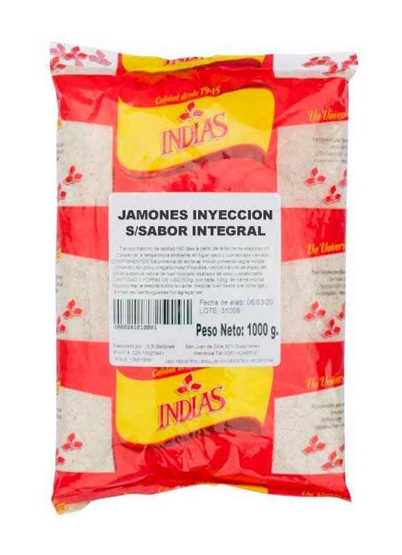 Jamones inyeccion s/sabor integral