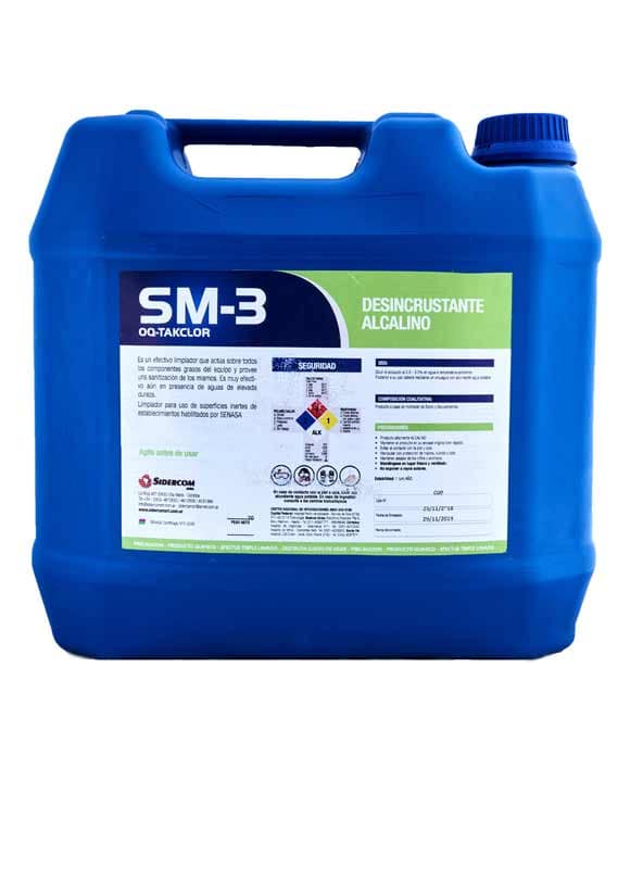 SM-3 espuma alcalina clorada